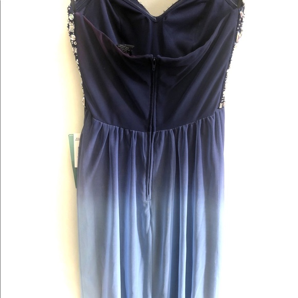 NWT Strapless Ombré Prom Gown - Picture 4 of 7